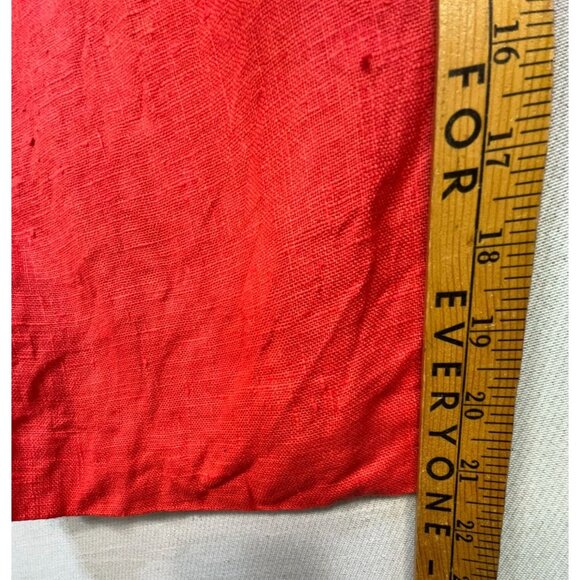 Harve Bernardo Holtzman Collection 100% Linen Two-Piece Set Size 12/14 Coral - Picture 12 of 16